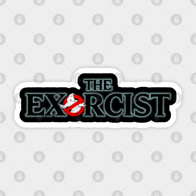 EXORCIST ( a la “Ghostbusters”) Sticker by jywear